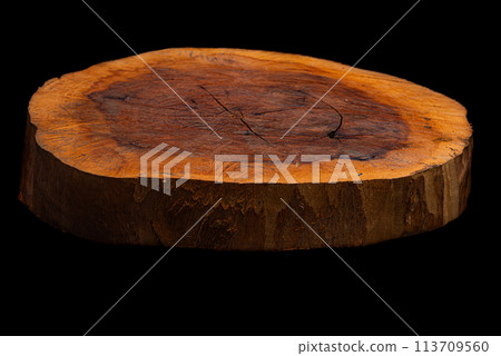 Rustic wooden plate 113709560