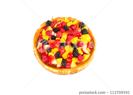 Tasty fruit homemade tart 113709591