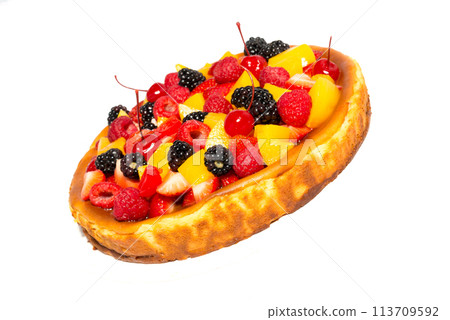 Tasty fruit homemade tart 113709592