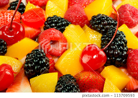 Tasty fruit homemade tart 113709593