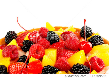 Tasty fruit homemade tart 113709595