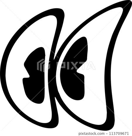 The eye cartoon vintage image for decor your concept. 113709671