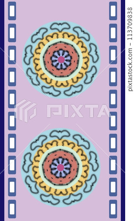 set of mandala shape design element 113709838