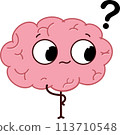 pink brain cute 113710548