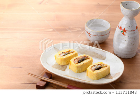 Unagi roll (Eel rolled in dashi broth with eel inside) 113711848