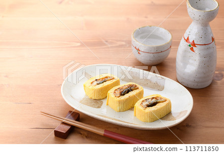 Unagi roll (Eel rolled in dashi broth with eel inside) 113711850