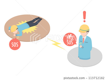 Wearable device detects falls of field workers and alerts others 113712182