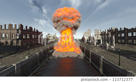 Island base under attack Island base under attack 113712377