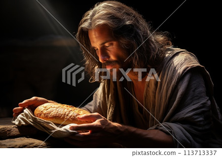 Jesus Christ Helping The Poor