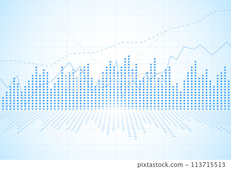 Business candle stick graph chart of stock market investment trading on white background design. Bullish point, Trend of graph. Vector illustration Business candle stick graph chart of stock market investment trading on white background design. Bullish point, Trend of graph. Vector illustration 113715513