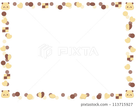 Panda cookie frame 113715927