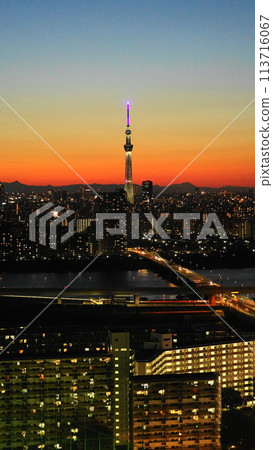 與天空樹的夜景 五月江戶川53 東京天空樹夜景/塔樓船堀 V9.16 與天空樹的夜景 五月江戶川53 東京天空樹夜景/塔樓船堀 V9.16 113716067