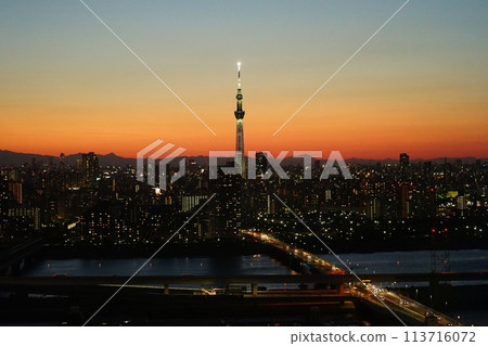 晴空塔夜景 May 江戶川57 東京晴空塔夜景/塔廳船堀 113716072