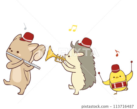 帶著樂器行走的動物 113716487