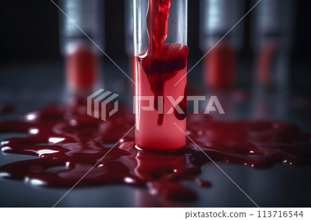 Blood test. Coagulation of blood. 113716544