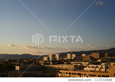 Osaka Hokusetsu sunset at dusk -3 Osaka Hokusetsu sunset at dusk -3 113718366