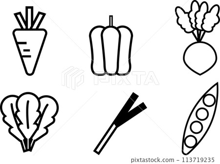 Vegetable pictogram 113719235