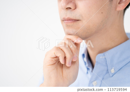 Men's beauty beard hair removal 113719594