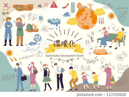 遭受全球暖化之苦的人們 遭受全球暖化之苦的人們 113720026