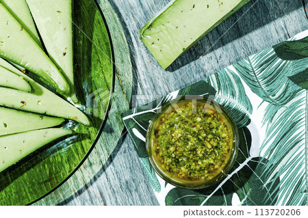 pesto cheese and pesto sauce pesto cheese and pesto sauce 113720206