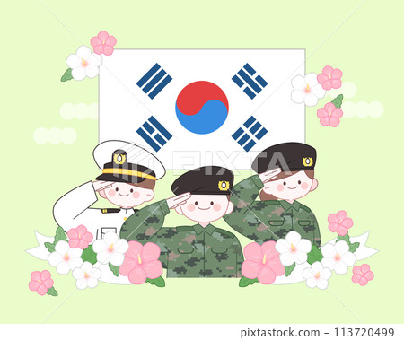 Korean Patriotic Illustration Korean Patriotic Illustration 113720499