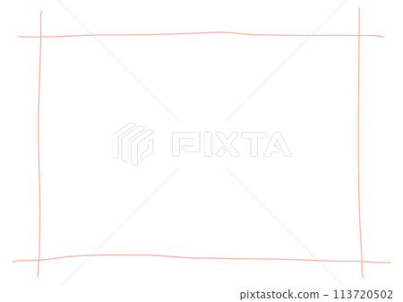 Pink hand drawn lattice frame 113720502