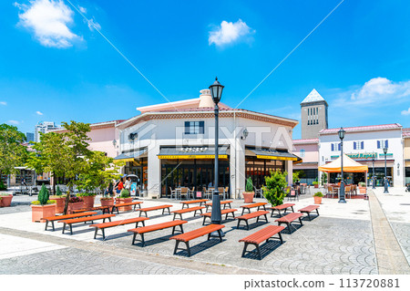 [東京] 藍天清爽的三井奧特萊斯購物城 多摩南大澤 113720881