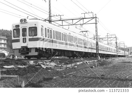 Monochrome record, Odakyu 5200 series, car 5555, etc., Kakio-Tsurukawa, March 14, 1982 Monochrome record, Odakyu 5200 series, car 5555, etc., Kakio-Tsurukawa, March 14, 1982 113721333
