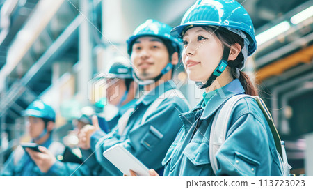 工廠工作制服員工AI生成圖像 113723023
