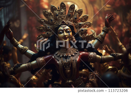 Dussehra festival. Indian customs and traditions. 113723206