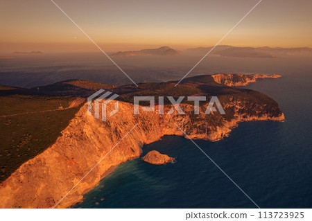 Sunset on Porto Katsiki beach 113723925