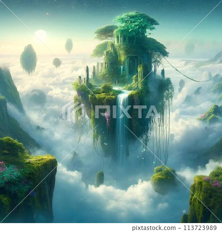 fantasy world scenery fantasy world scenery 113723989