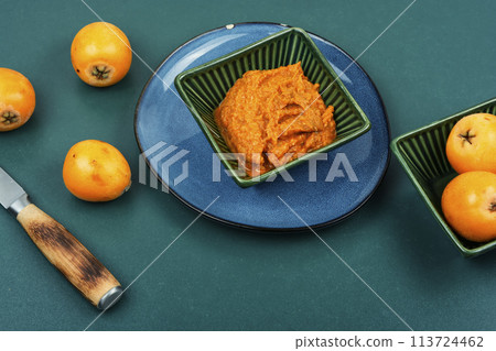 Medlar fruit sauce. 113724462