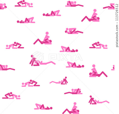 Kama Sutra, seamless pattern, design, poster, fabric. Kamasutra, sketchy poses for making love. Set. Kama Sutra, seamless pattern, design, poster, fabric. Kamasutra, sketchy poses for making love. Set. 113726512