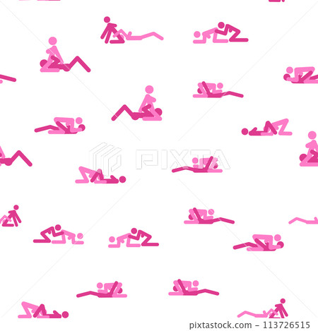 Kama Sutra, seamless pattern, design, poster, fabric. Kamasutra, sketchy poses for making love. Set. 113726515