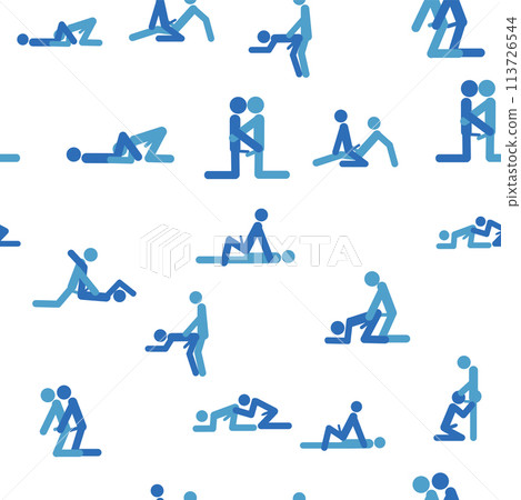 Kama Sutra, seamless pattern, design, poster, fabric. Kamasutra, sketchy poses for making love. Set. Kama Sutra, seamless pattern, design, poster, fabric. Kamasutra, sketchy poses for making love. Set. 113726544