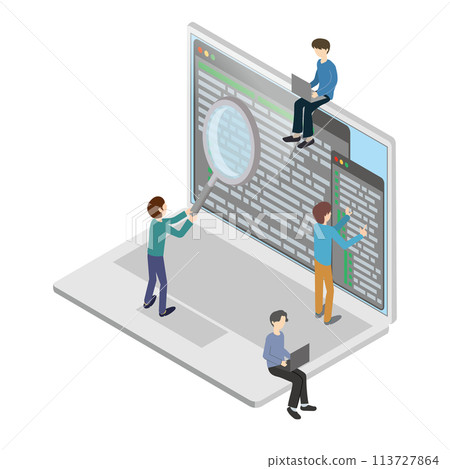 Laptop programming image Laptop programming image 113727864