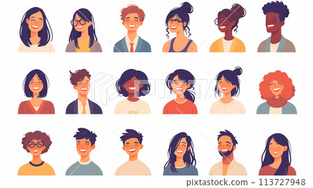 人物圖示集、商業 113727948