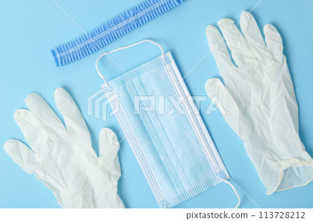 Medical gear protecting against transmittable diseases. 113728212