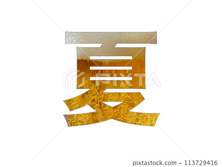 Summer lettering on cold beer background 113729416