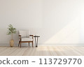 Living room interior with armchair 113729770