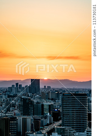[Tokyo] Cityscape dyed in the sunset 113730181
