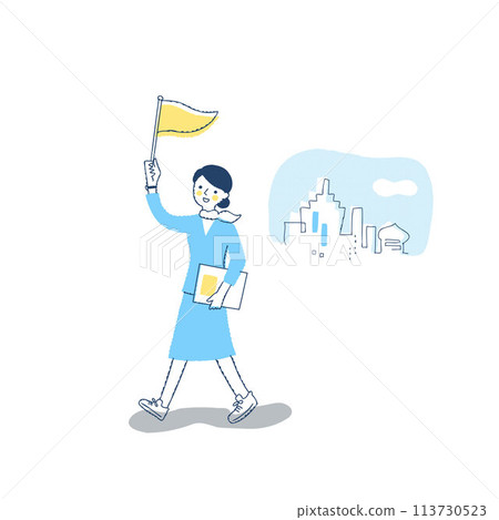 Tour guide woman Tour guide woman 113730523