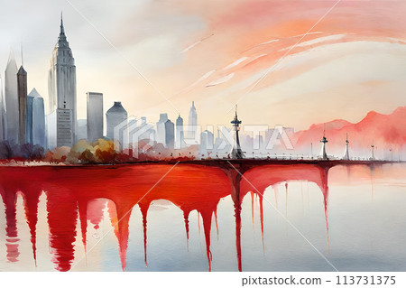 Marble abstract acrylic background. 113731375