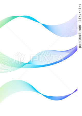 藍色波浪向量素材 藍色波浪向量素材 113732175