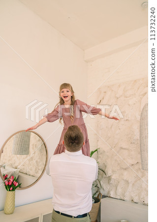 father with daughter having fun father with daughter having fun 113732240