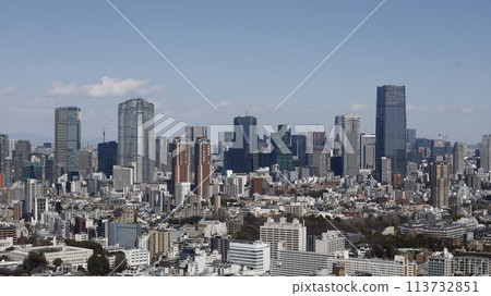 從惠比壽花園大廈眺望麻布台Hills、六本木Hills等高樓 113732851