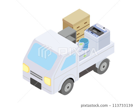 Garbage collection truck 113733139