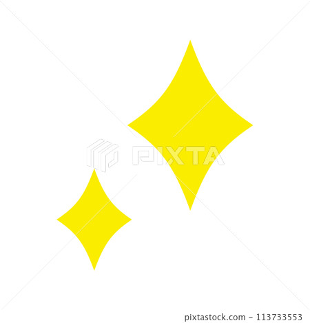 Simple twinkling star illustration 113733553
