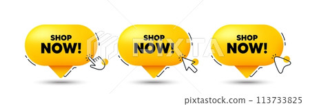 Shop now tag. Click here buttons. Special offer sign. Retail Advertising symbol. Shop now speech bubble chat message. Talk box infographics. Vector Shop now tag. Click here buttons. Special offer sign. Retail Advertising symbol. Shop now speech bubble chat message. Talk box infographics. Vector 113733825